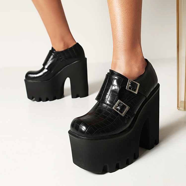 Women's Closed Toe Platform High Heel Sandals
