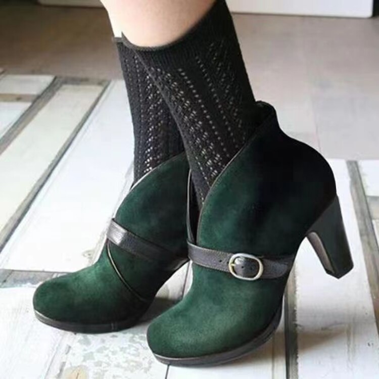 Women's Fashion Pointed Toe Low Heel Pumps - Style o.html